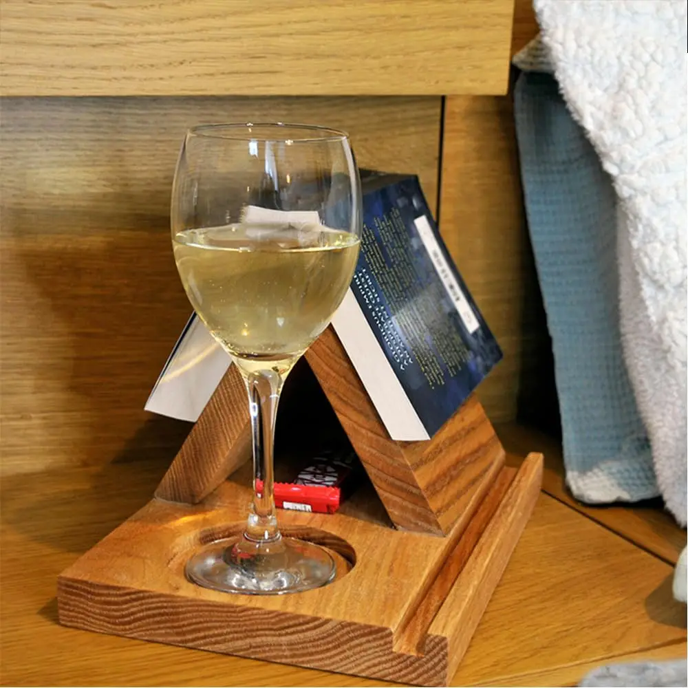 hot Selling Wooden Small Bookshelf Multi Angle Tablet Stand Triangle Book Holder