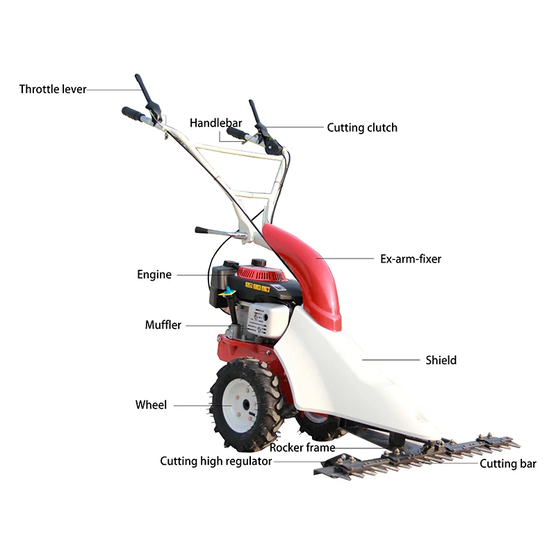 
Multifunctional scythe mower/sickle bar mower for agricultural land grass cutting  (1600080450816)