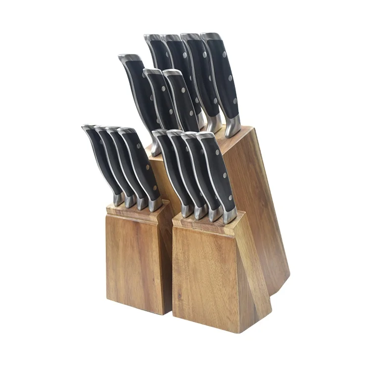 best seller kitchen knives set Stainless Steel 3Cr13 16 pcs Chef knife set with knife holder