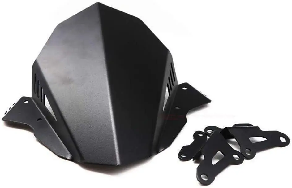 Ruizhi Motorcycle Windshield Windscreen Aluminum Kit Deflector for MT09 FZ09 FZ09 FZ-09 FZ 09 Customize Size