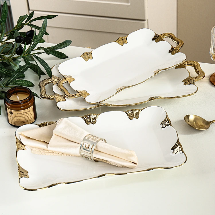 Горячая распродажа роскошная фарфоровая посуда для салата ресторанный золотой ободок керамические миски лапши рамен