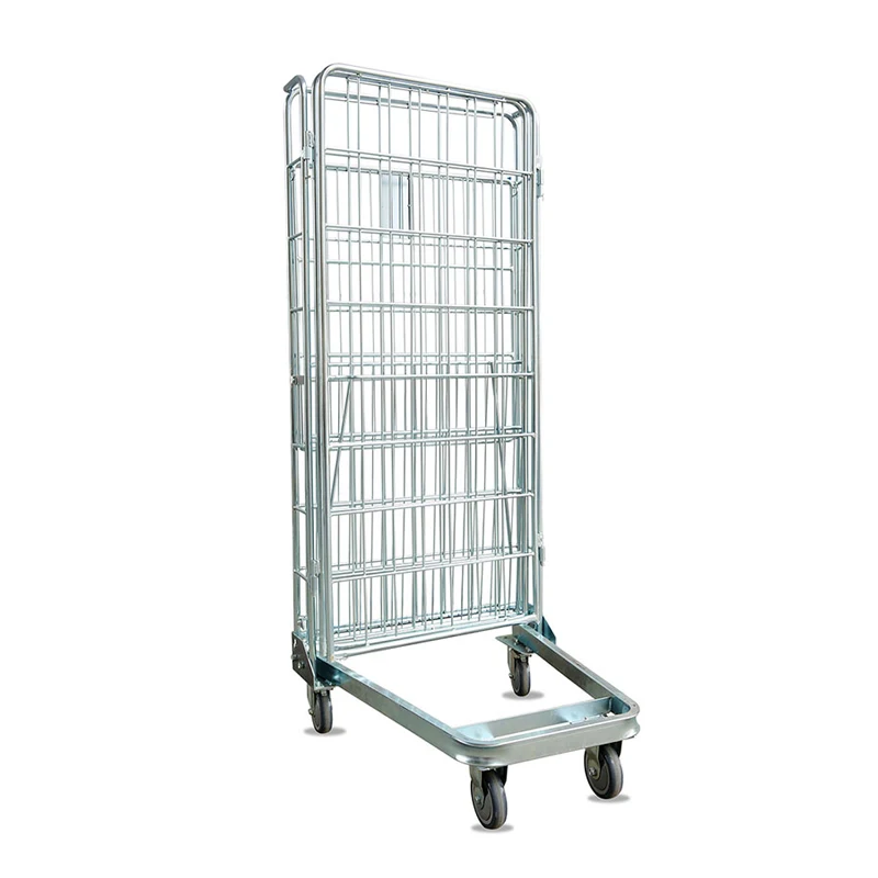 Rolling cage warehouse storage container  500KG mobile cage