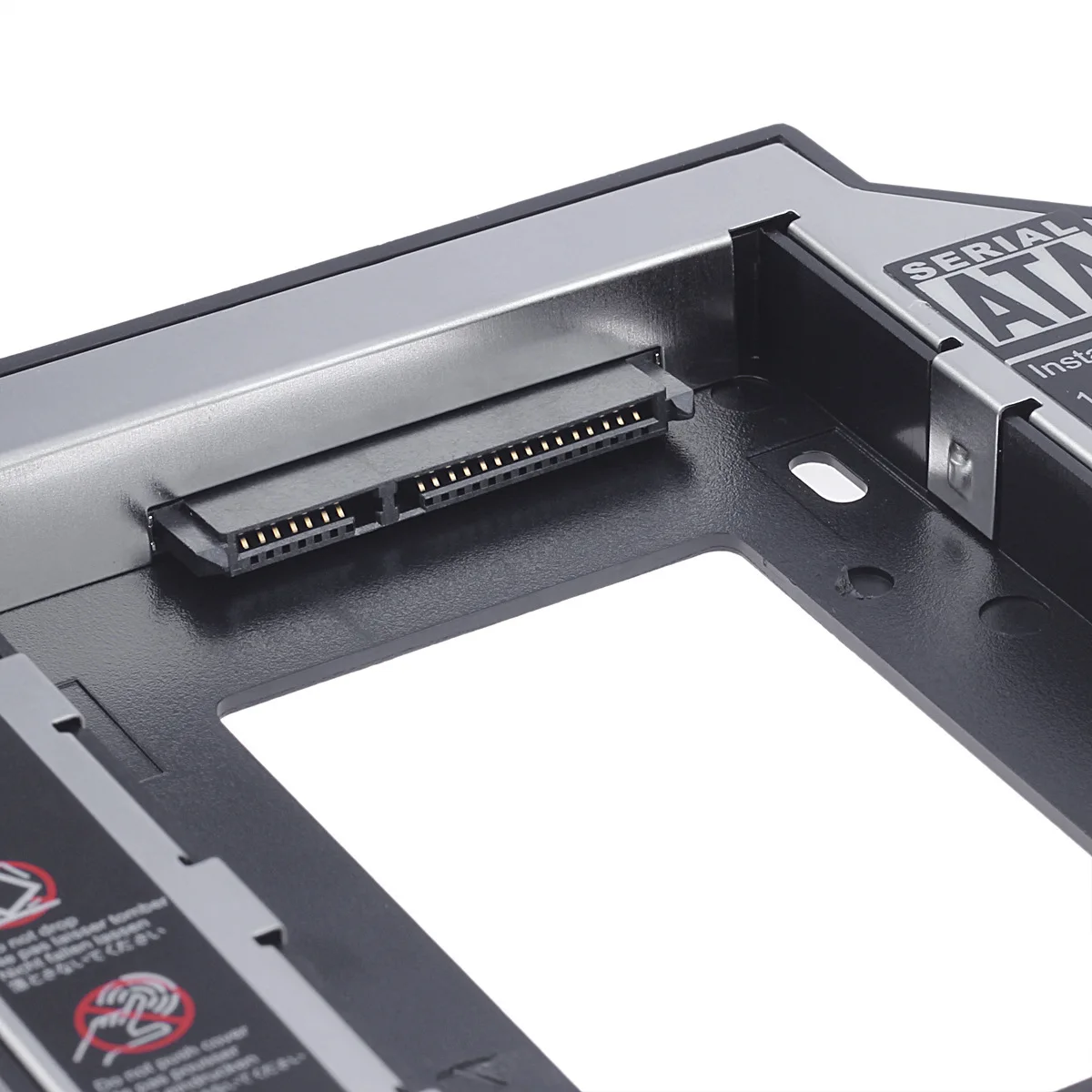 OEM Half metalCaddy HDD 2.5 inch 9.5mm 2nd SATA7+15pin HDD SSD Hard Drive Caddy for  with Screwdriver second hdd tray caddy