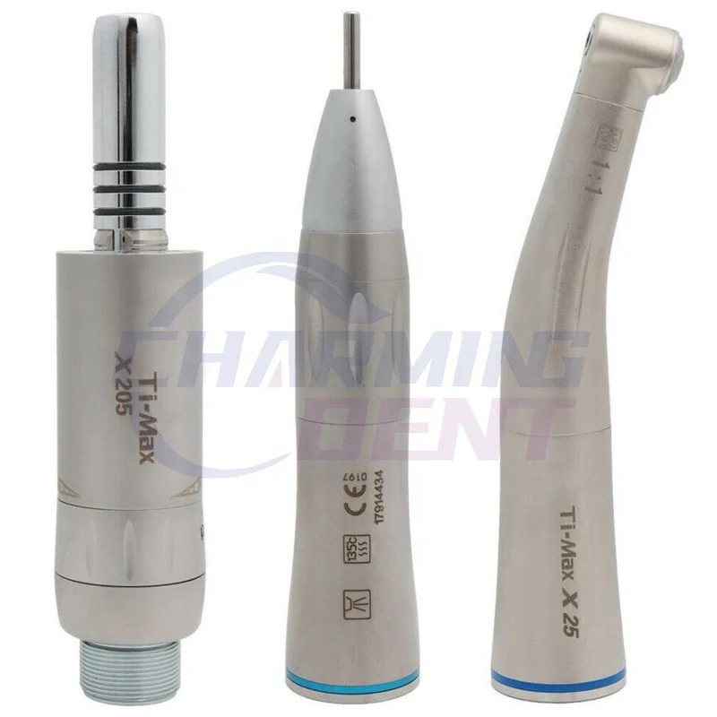 
Charming dental low speed handpiece set internal spray/Dental slow speed handpiece air motor contra angle straight handpiece 