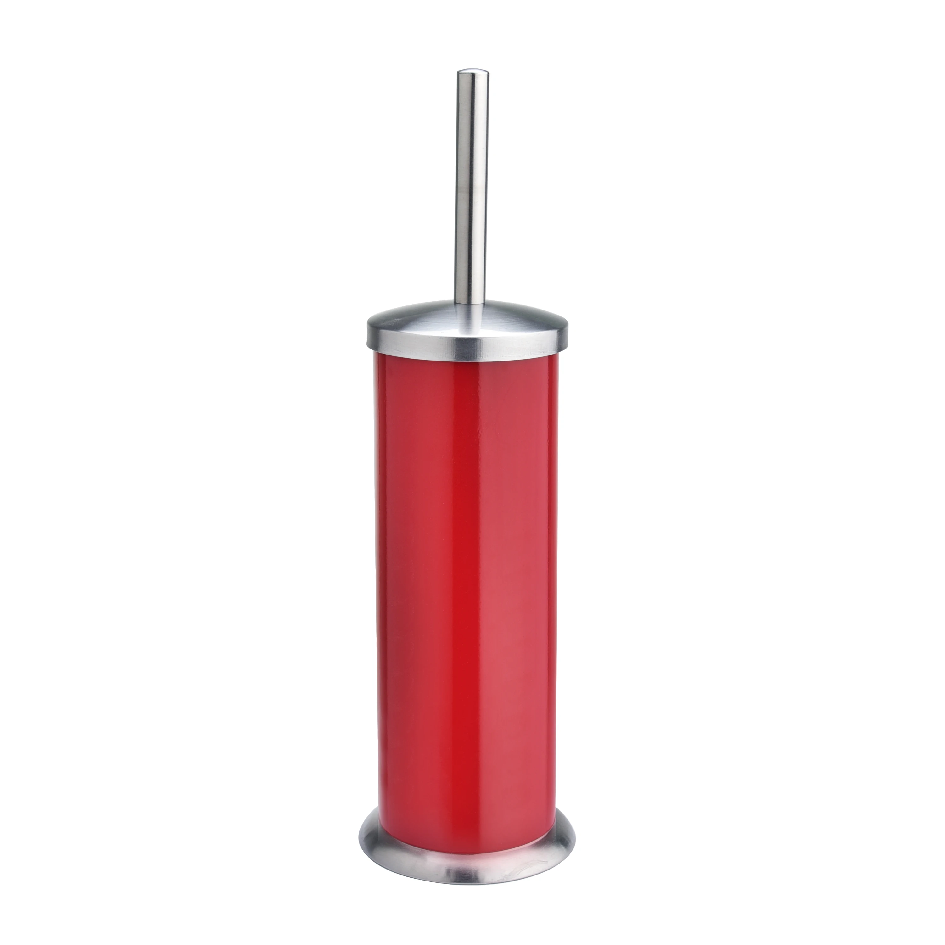 
High Quality & Cheap Stainless Steel Floor Powder coated Toilet Brush with Holder and Canister Stand 