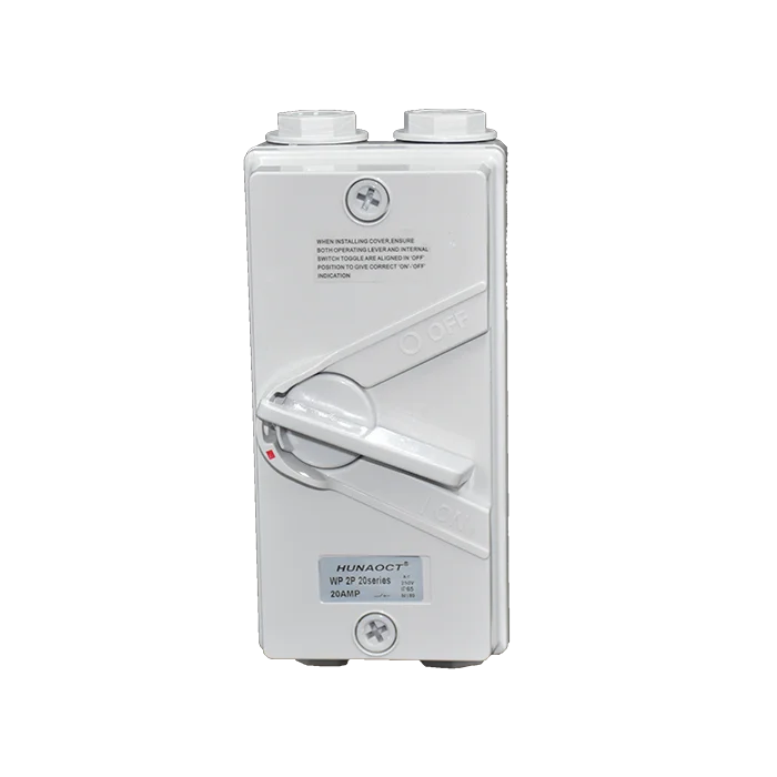 Low voltage 250v 2p 20a outdoor waterproof isolating disconnector switch