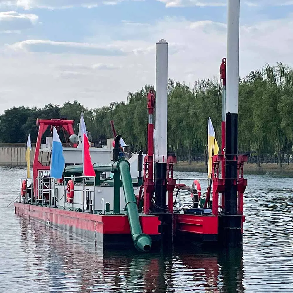 1200 M3/H Hydraulic 14 Inch Cutter Suction Dredger Diesel-Powered New River Lake Dredging Pump Engine Motor Gearbox