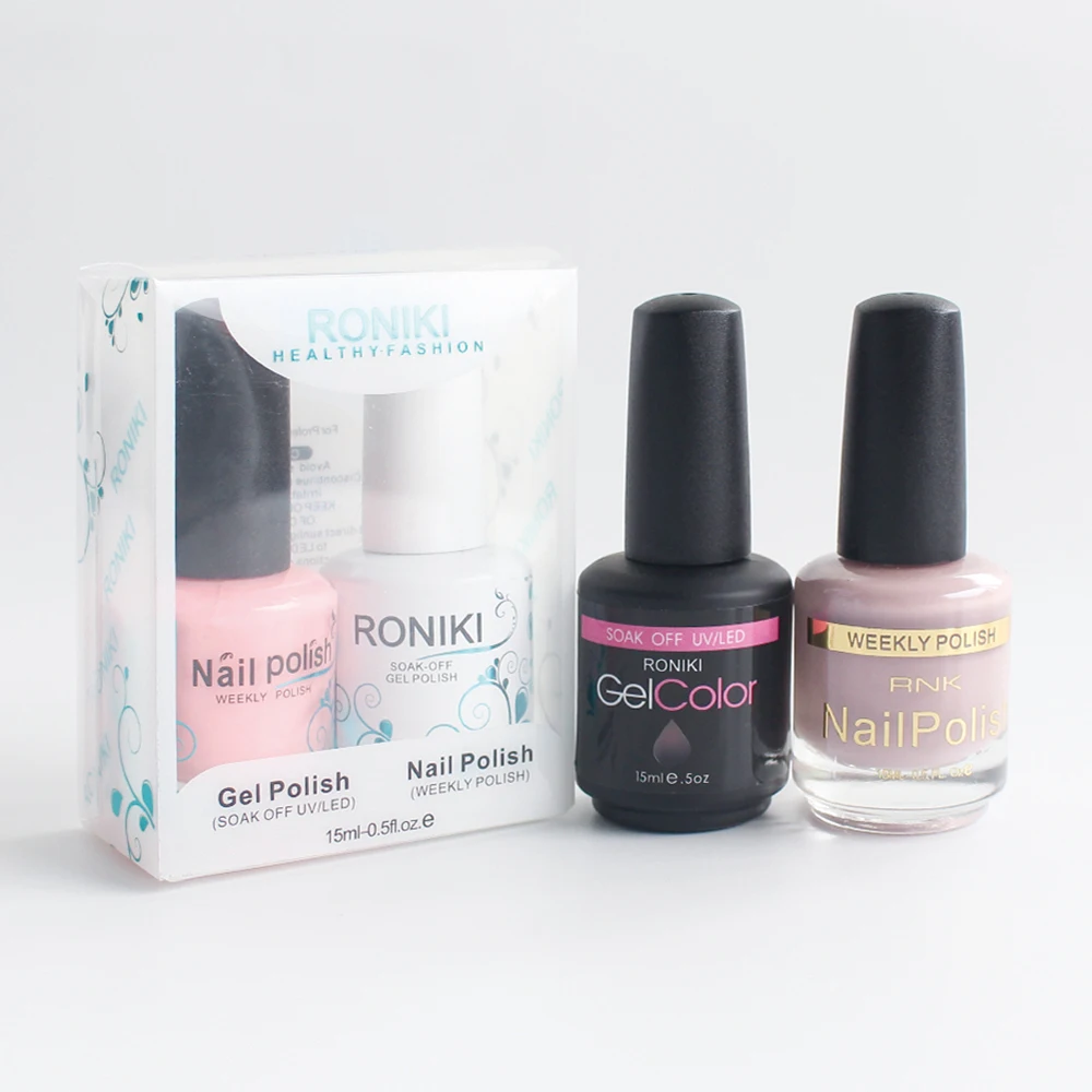RONIKI Cheap 15Ml Nail Gel Polish Kit Wholesale Color Soak Off Uv Gel Nail Polish Set