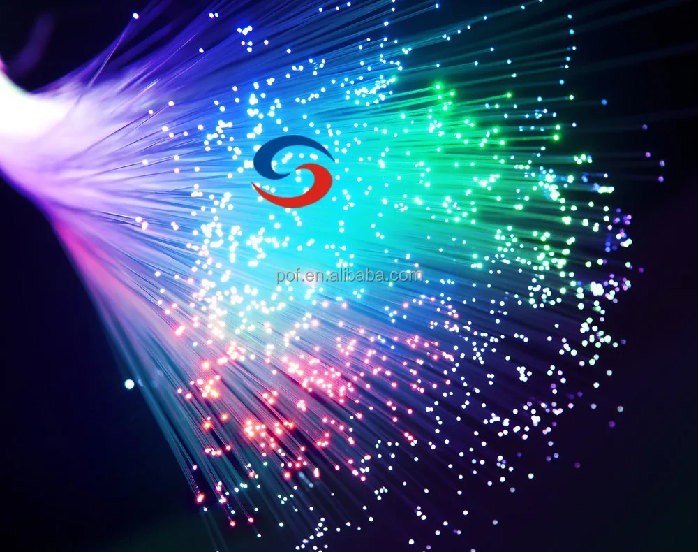 top quality 1.0mm 1500M/Roll pmma led fiber optic lights for multi purpose