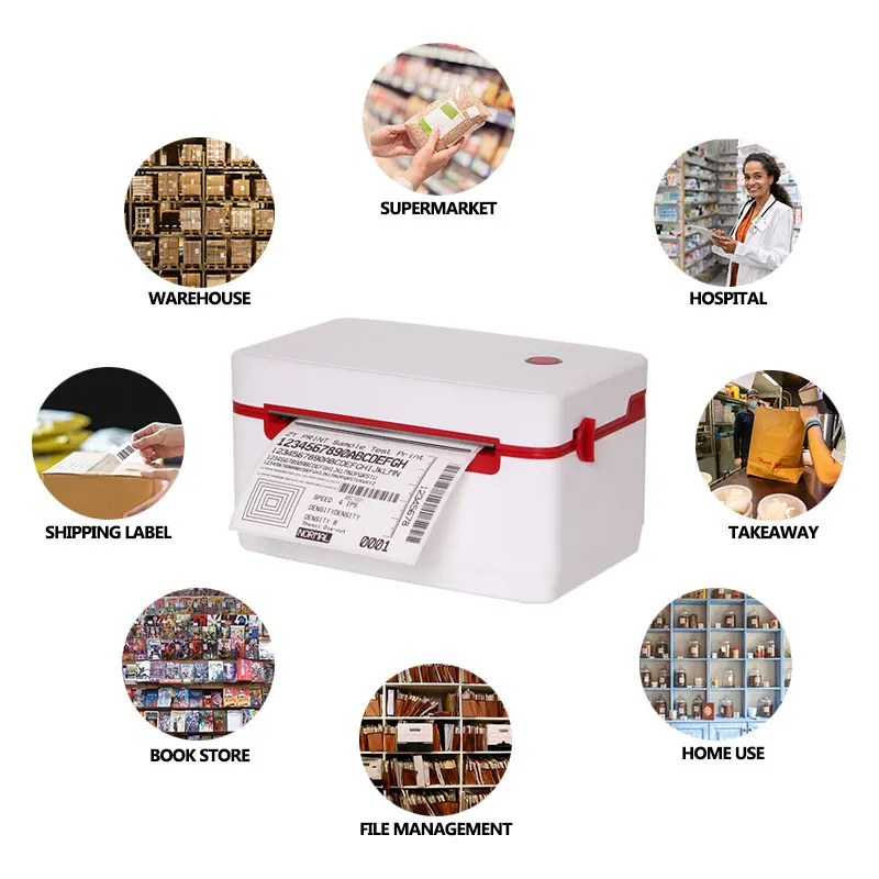 Label maker thermal label printer impresora de etiquetas 4x6 bluetooth waybill barcode printer