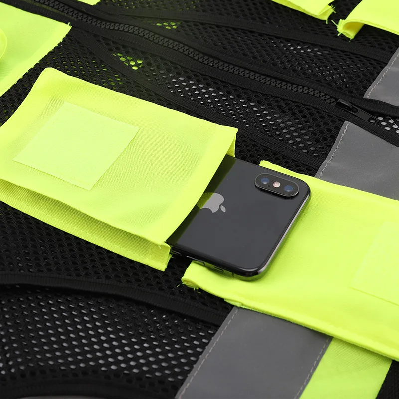 cnss reflective riding traffic vest night driver road construction fluorescent safety vest  high reflective jacket reflective