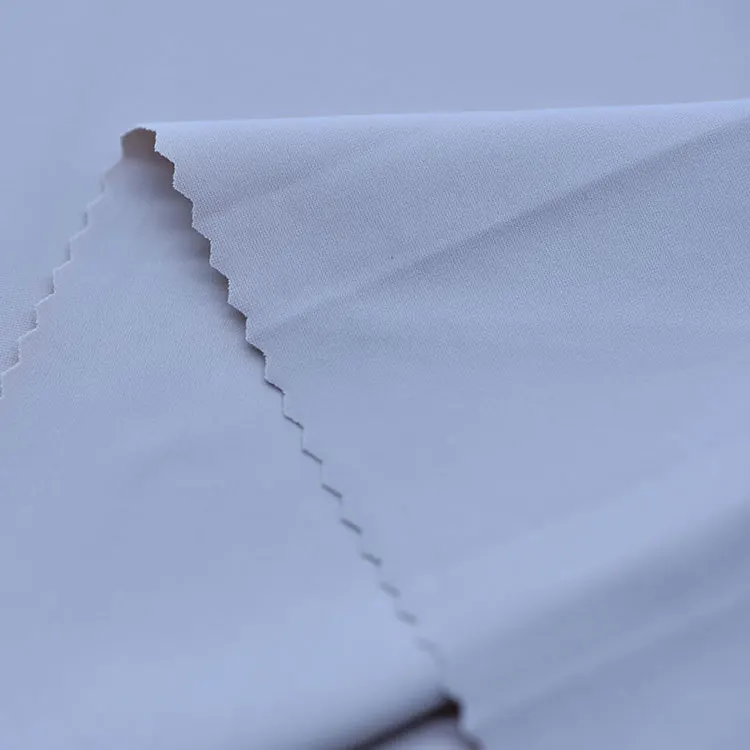 
plain fabric material for khimar gray color wholesale soft good stretch dry fit plain knit fabric jersey fabric for leggings 