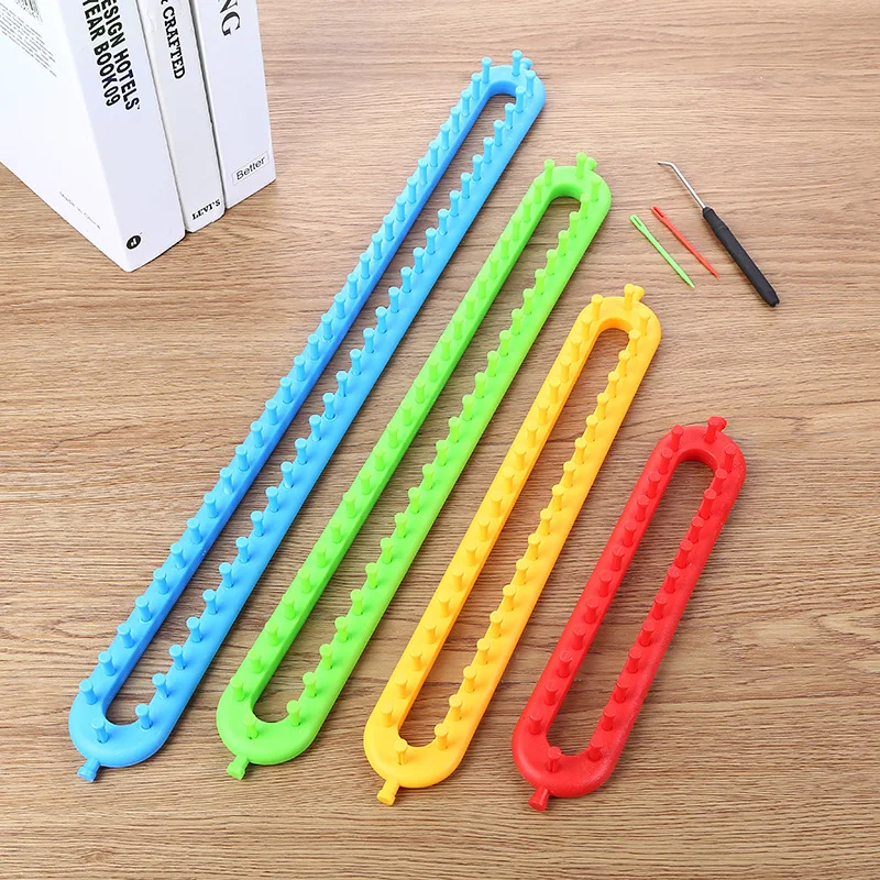 Knitting Loom Tool Kit Set of Circular Round and Long Rectangular Loom with Picks, kids knitting loom