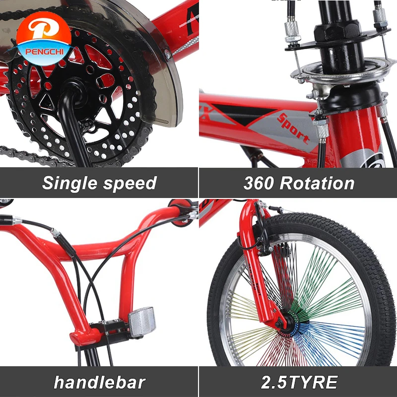 Pengchi Factory Direct 20 Inch Bicycle Adult Street Competitive Freestyle BMX Bike Retro Classic Style BMX Bike
