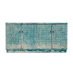 Chinese Antique Mongolia Reproduction Recycled Wooden Cabinet