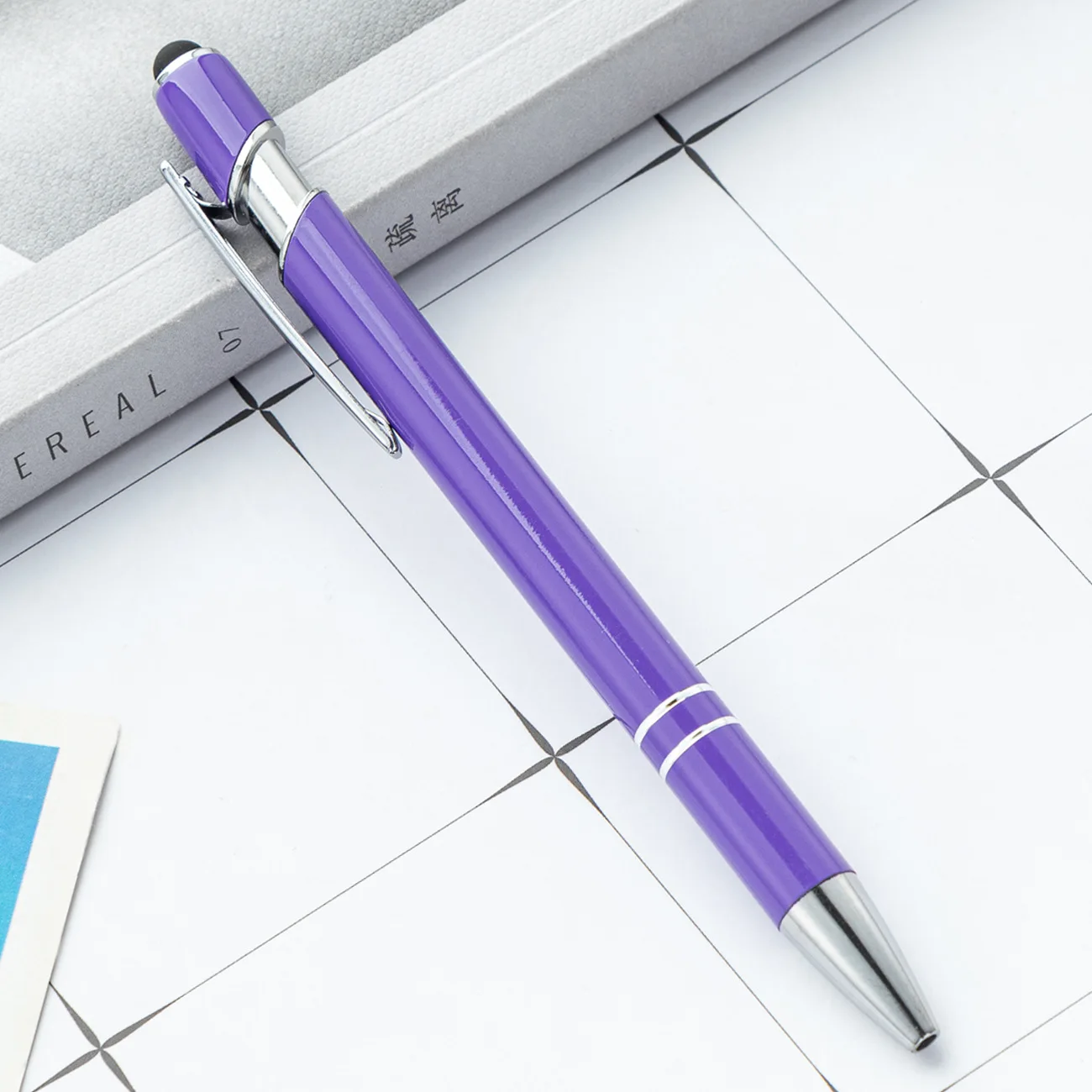 Smooth Writing Ballpoint Pens with Touch Screen Function - Custom Colors & Logo Options Available