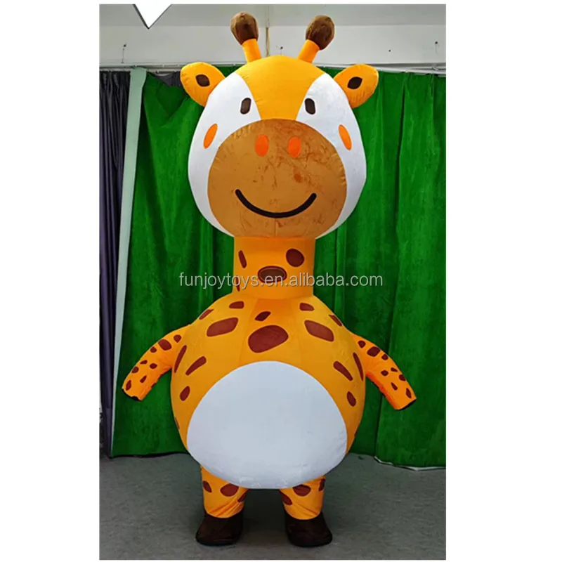 2/2.6m Inflatable Walking giraffe Costume Customization For Brand Promotion Inflatable giraffe Mascot Suit