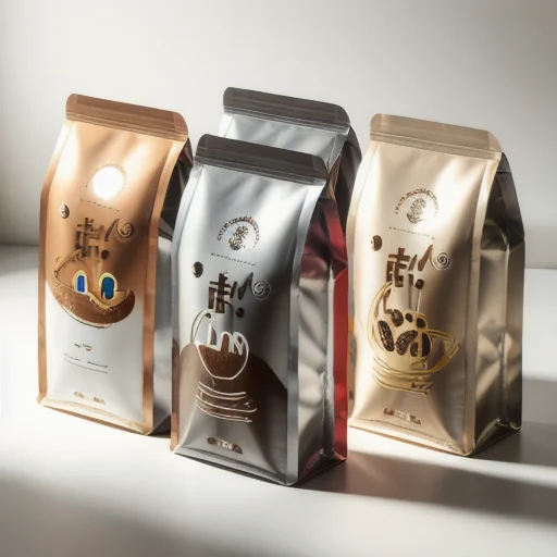 supplier custom printed paper flat bottom coffee plastic bean packaging logo kraft paper bags with valve zipper china tin tie