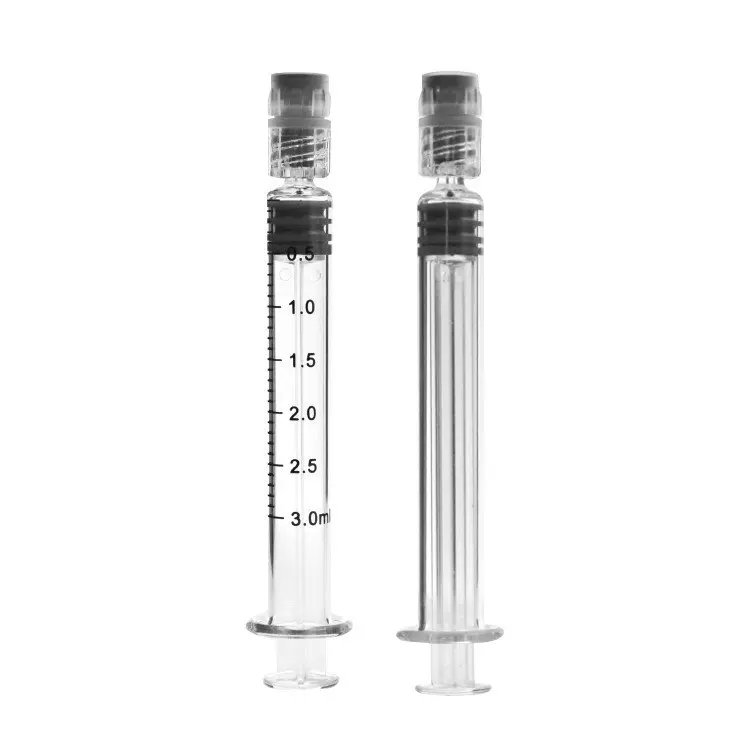 3 мл стеклянный шприц 1ml-glass-шприц 1 мл стеклянный шприц в упаковке