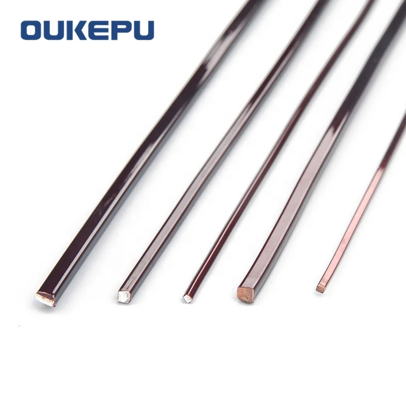 New machine grade rectangular copper enamelled wire for magnetic coil