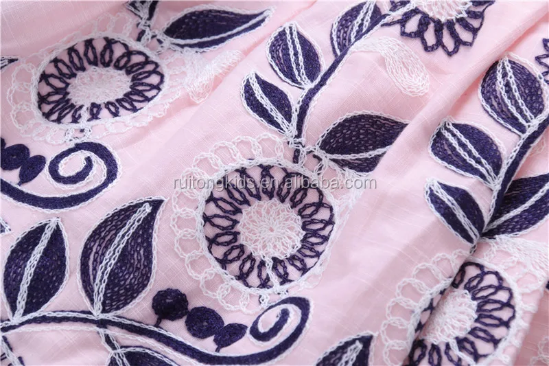 0426106 infant baby dresses for girls clothes spanish floral pink vintage wholesale kids clothing children boutiques