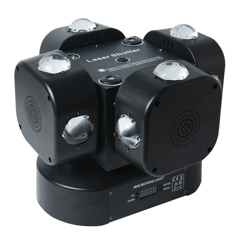 200w LED 16x10W 4in1 4-head lamp DMX voice controlled Stage lighting Rotating Beam Laser Moving Head Light RGBW  DJ Disco Stage