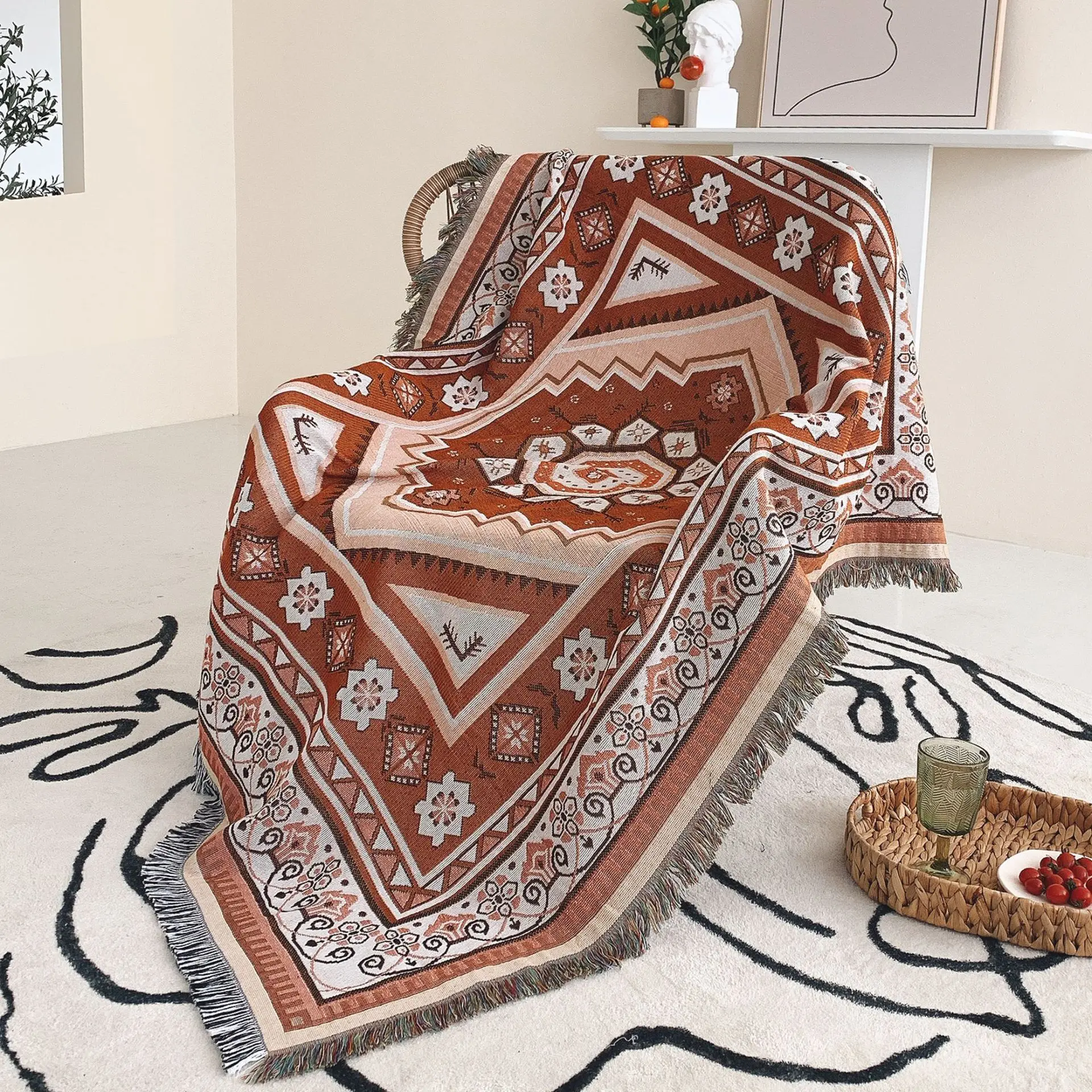 cheap custom home decor wall hanging tapestry blanket bohe cotton custom woven tapestry blanket