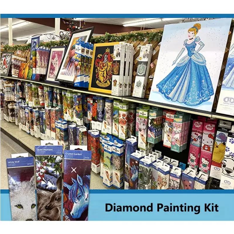 Meian wholesale Full kit custom size 5d crystal diamond painting Home Decoration