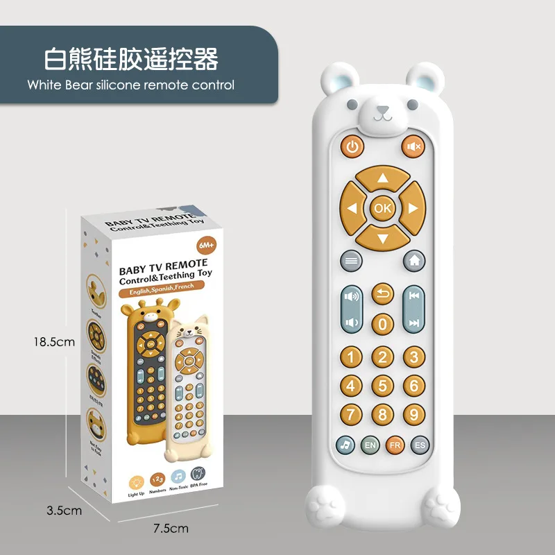 Wholesale baby TV simulation remote control TV remote control music learning early education puzzle toys