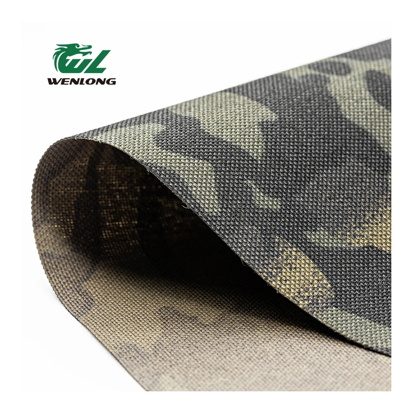 1000D Hot Sale Black CP Waterproof Camouflage Cordura Pu Coated Woven Fabric for Tactical Vest