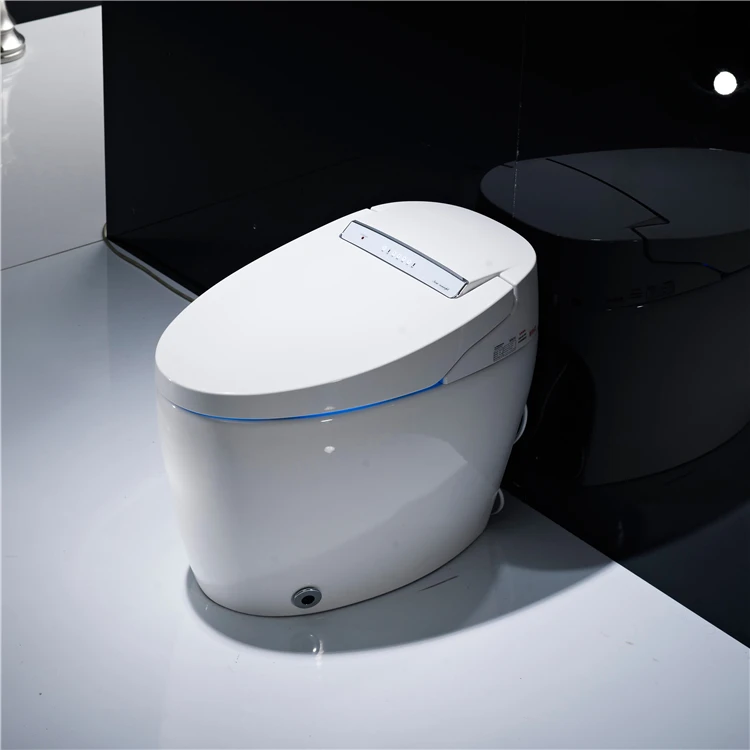 
Western cheap bathroom home WC automatic foot flush intelligent bidet smart toilet 