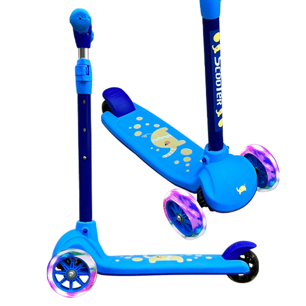 Новый дизайн складной скутер со вспышкой детский заводская цена безопасный и высококачественный с подсветкой музыкой