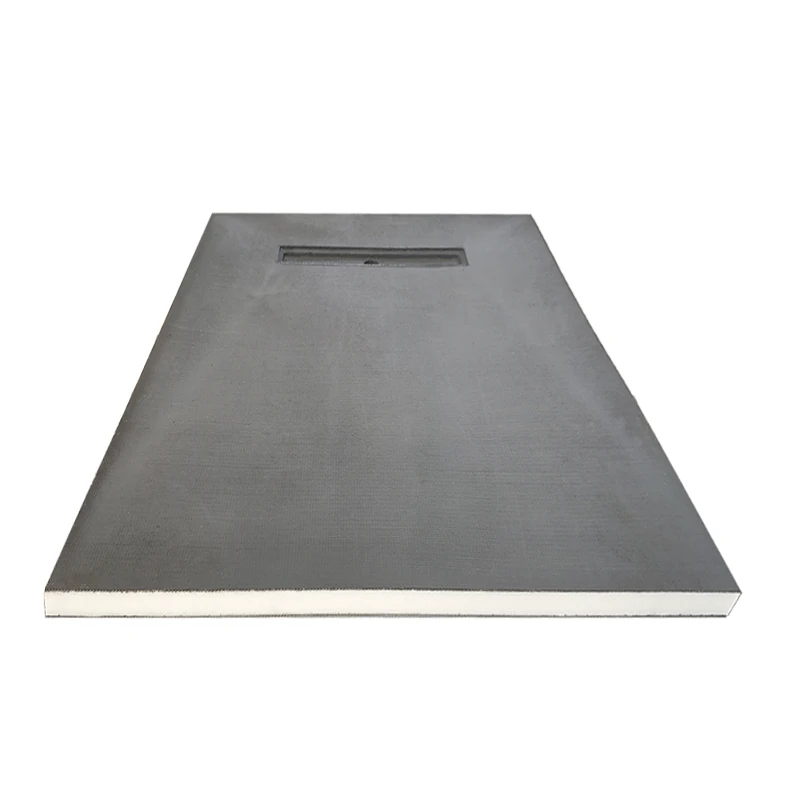 XPS FOAM PERIMETER LINEAR DRAIN SHOWER TRAY, PRE FABRICATED SHOWER PAN, THERMAL INSULATION LIGHTWEIGHT, WET BATHROOM