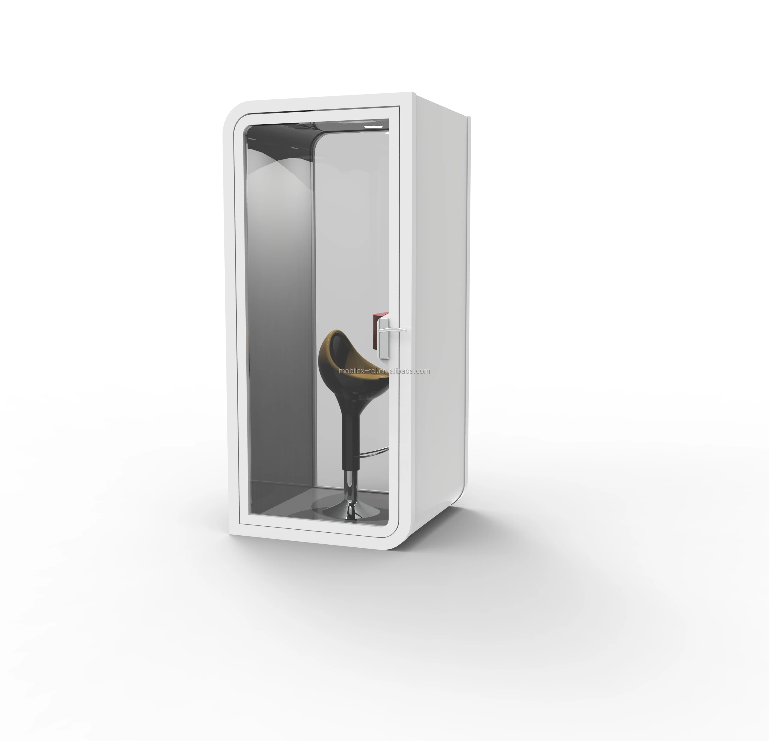 Soundproof workplace phone booth