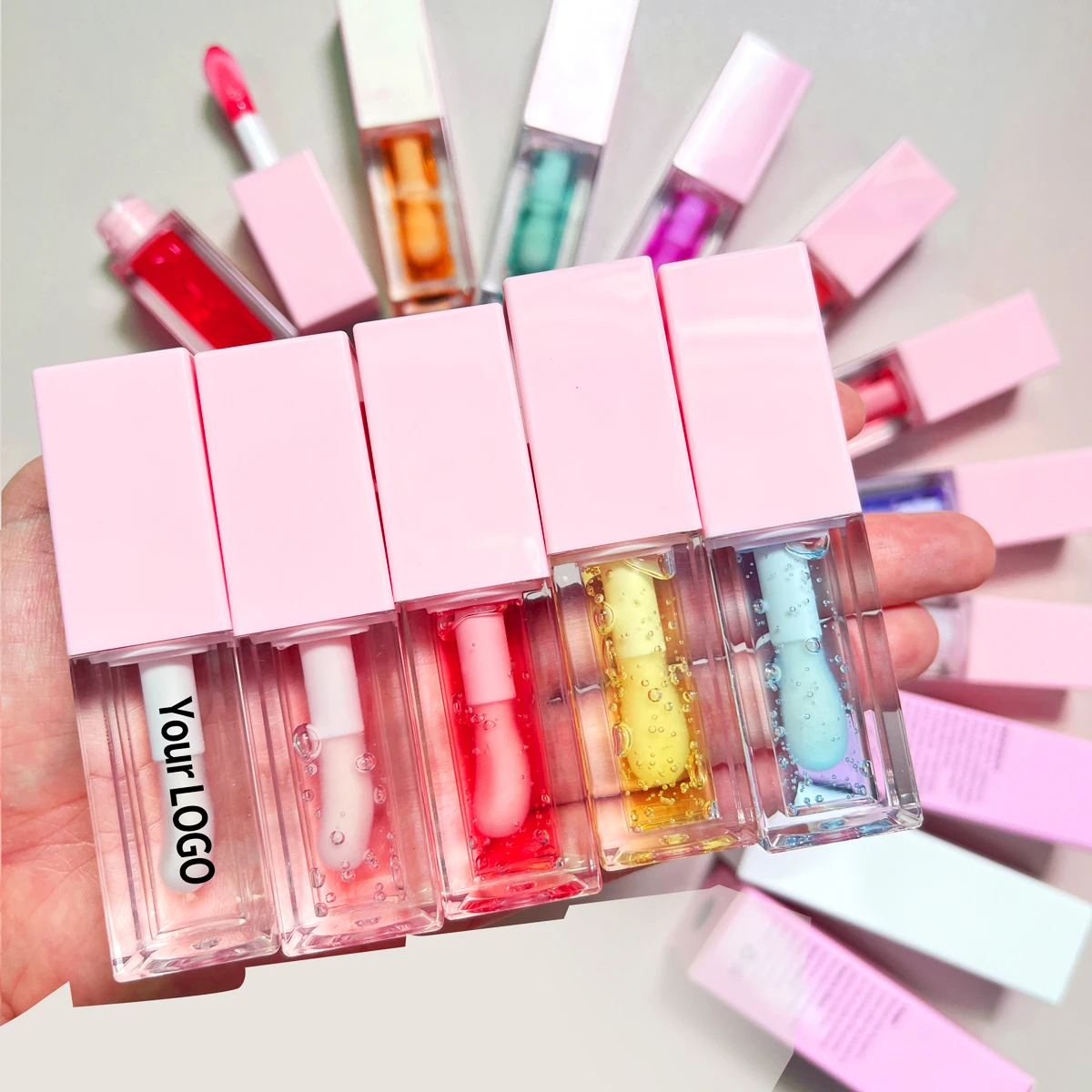 Custom high hydrating lip oil private label vegan lip gloss flavouring oil watermelon lip oils