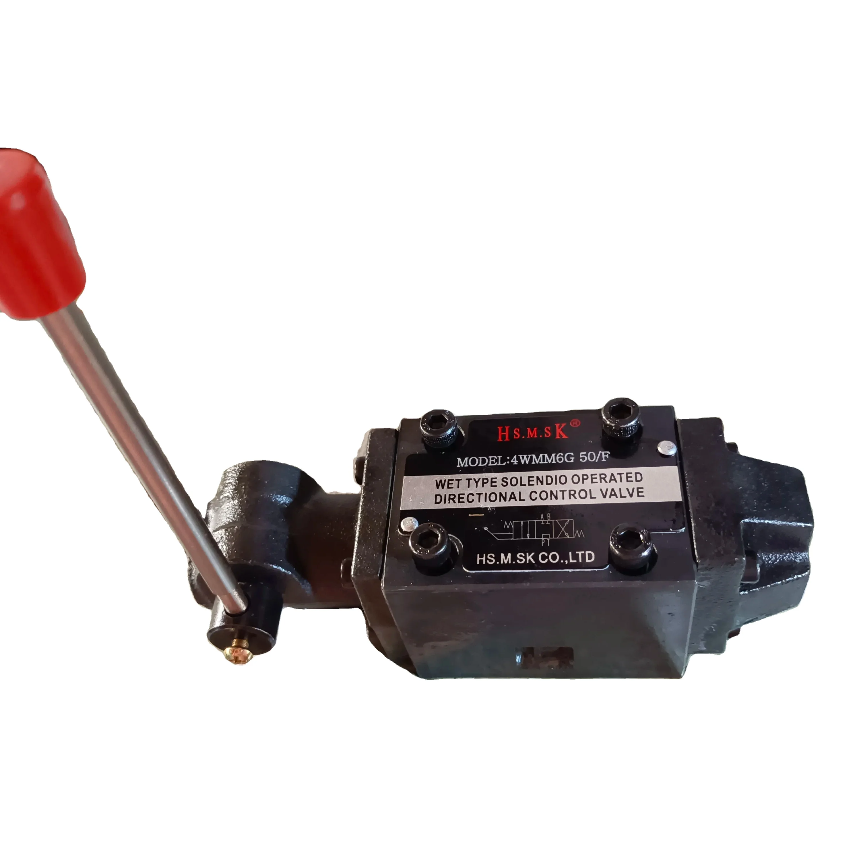 solenoid valves 3 position 4 ways directional control valve with manual operation