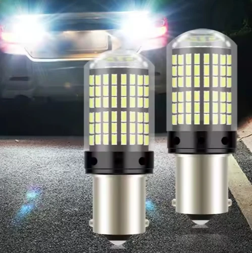 LED Light Support for Car Exterior Accessories T20 7440 W21W 3014 4014 144 SMD 7443 1156 1157 BAY15D for Turn Signal Lights Bulb