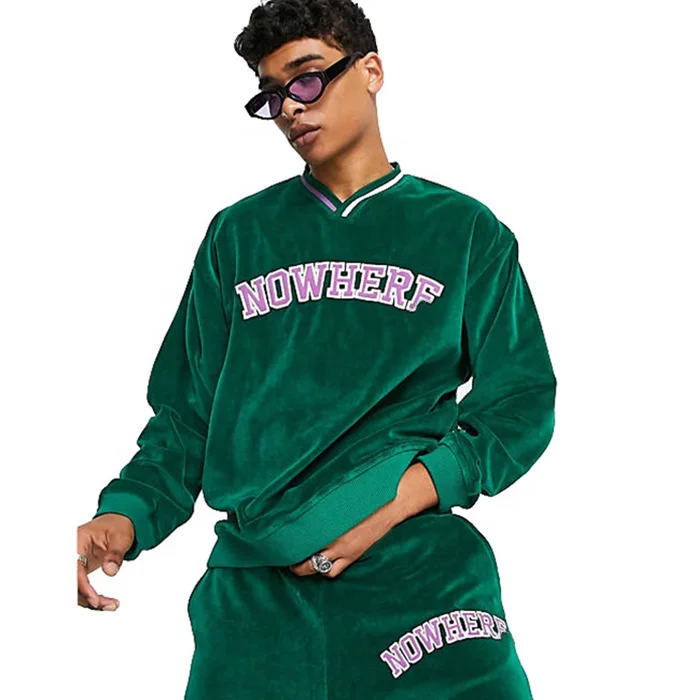 NO NOWHERE BILLIONS Velour sweatshirt track pants set velour tracksuits for men velour jogging suit