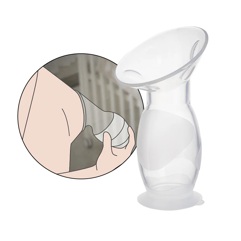 Factory Price BPA Free 100% Food Grade Breast Pump Silent Painless Baby Milk Collector Portable Manual Silicone Breastpump