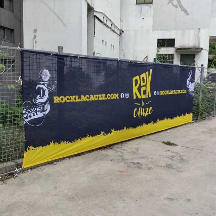 Custom printing large format pvc advertising mesh banner windproof builders mesh banner
