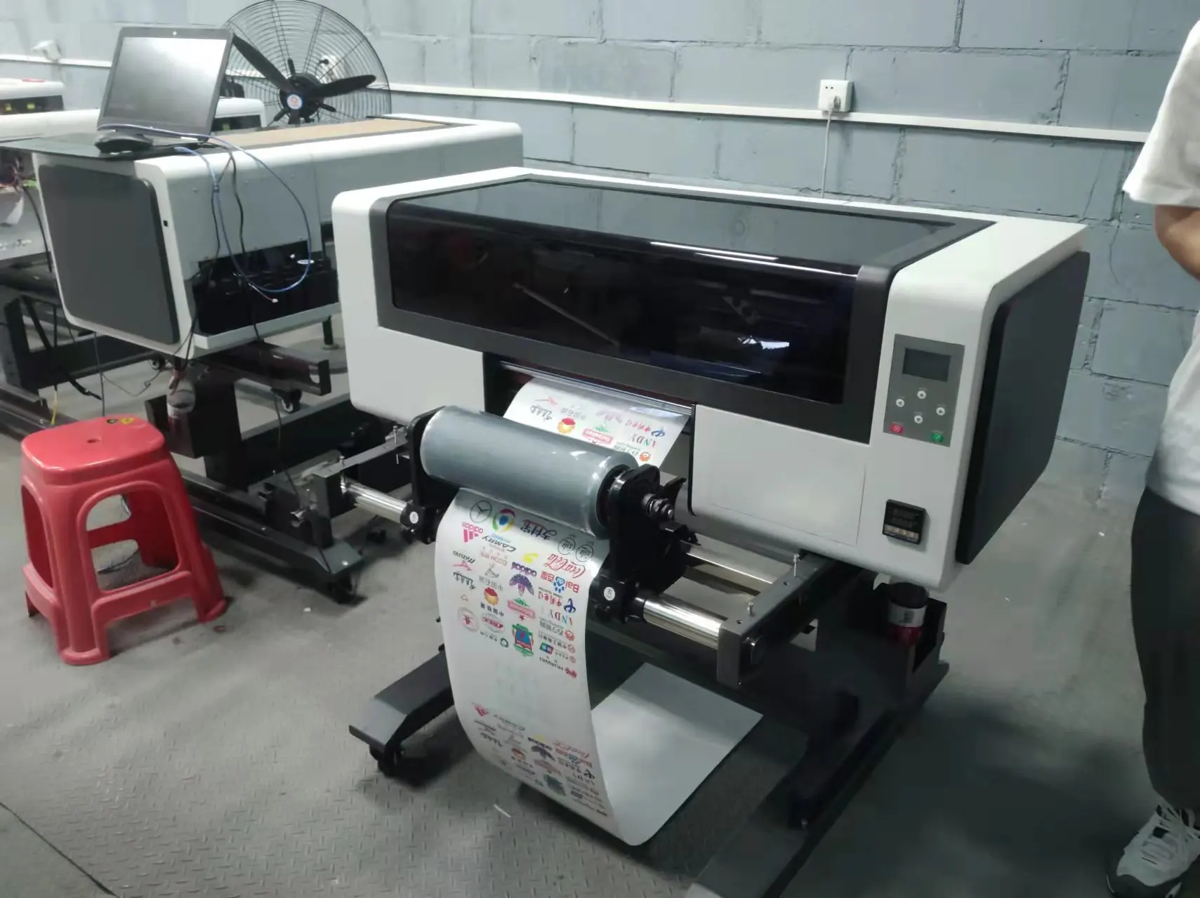 Hot Sale 2 In 1 UV DTF gold ab Printer Prints transfer a3 uv dtf 2 head xp600 All Kind Of Sticker