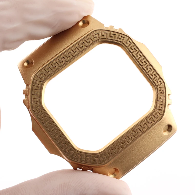 Giencreatives 2022 delicacy sliver 316Lsteel modified watchcase band parts for Casio Gshock DW5600 replacement accessories case