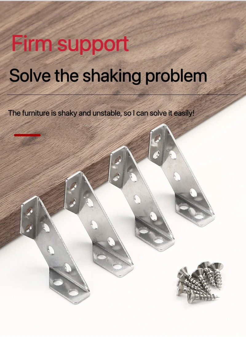 Universal Stainless Steel Corner Connector for Furniture