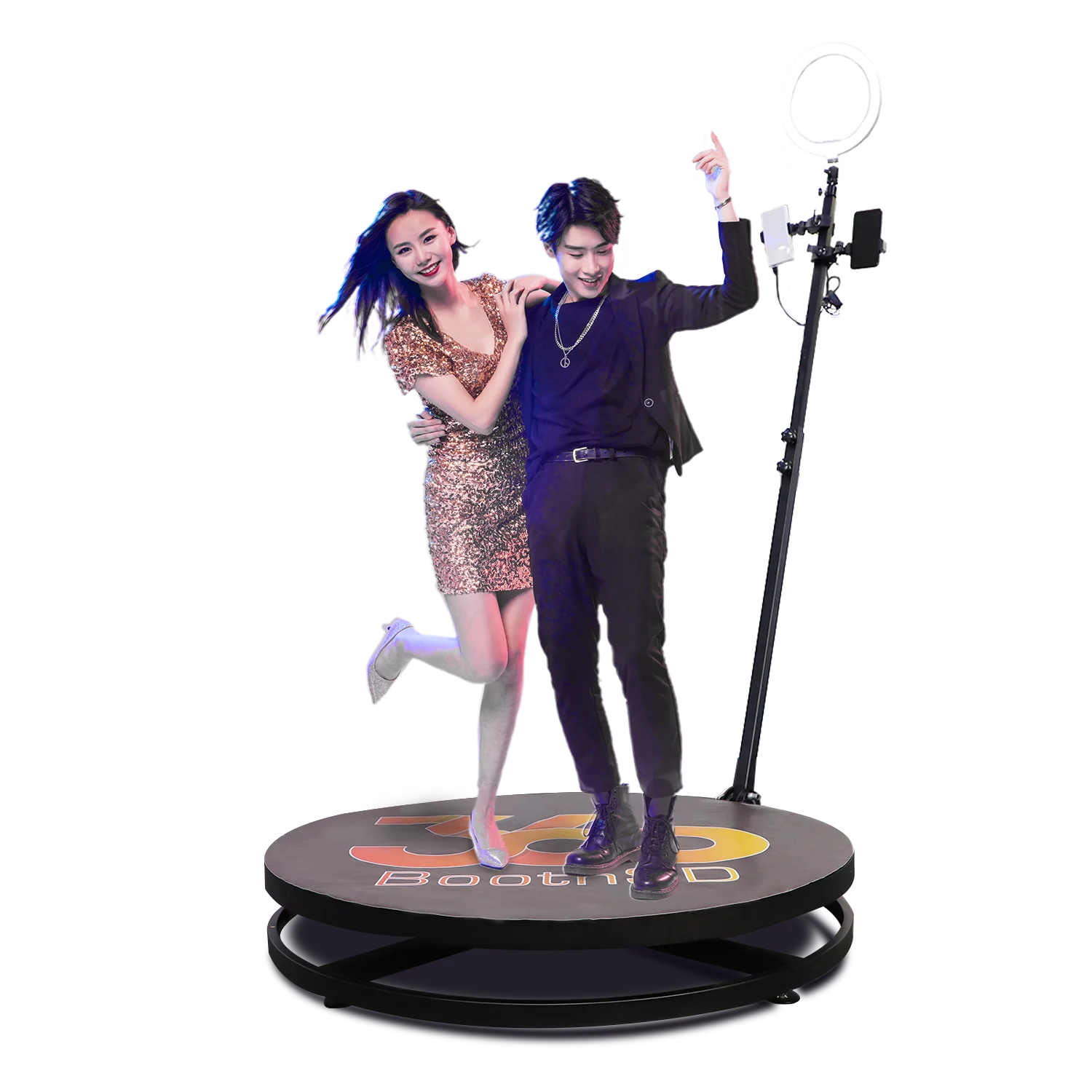 
New Product 360 Photobooth Screen Pro Room Mini 115Cm Green Square 360 Degree Photo Booth 