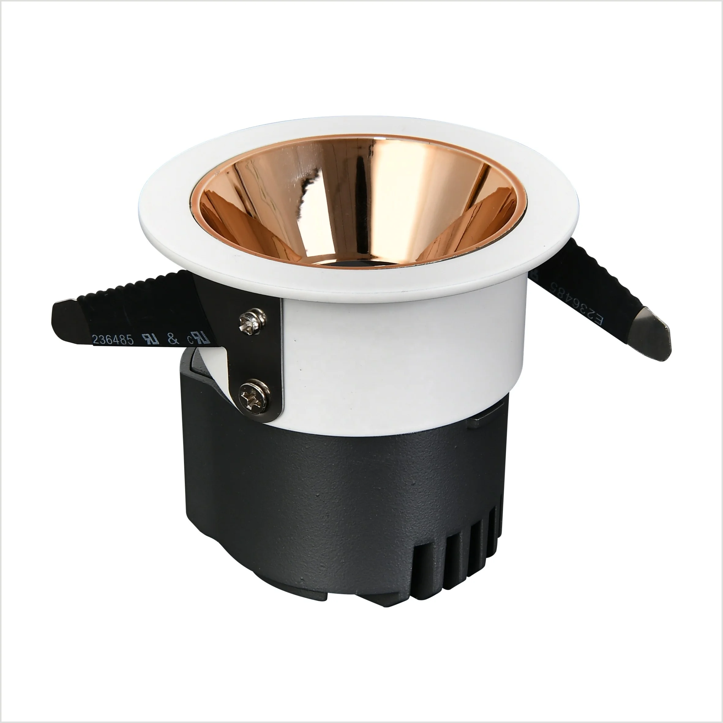 Round recessed Ceiling Light Rotating Led Flood Spot Light Led Spotlight For Home Hotel Lamp Black COB