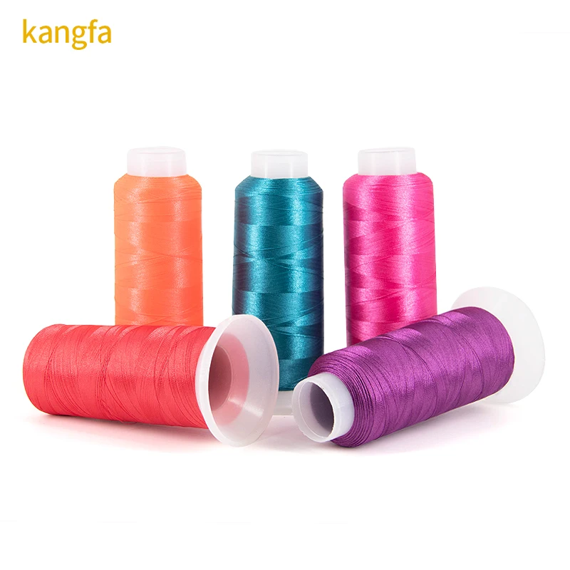 Factory supply less MOQ 120d/ 2 embroidery thread for machine