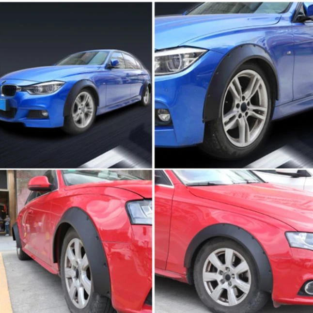 Universal Plastic Flare Eyebrow Cantoneras Protector Parafanghi Car Wheel Arch Evazari Fender Flares Universal Abs Guardabarros