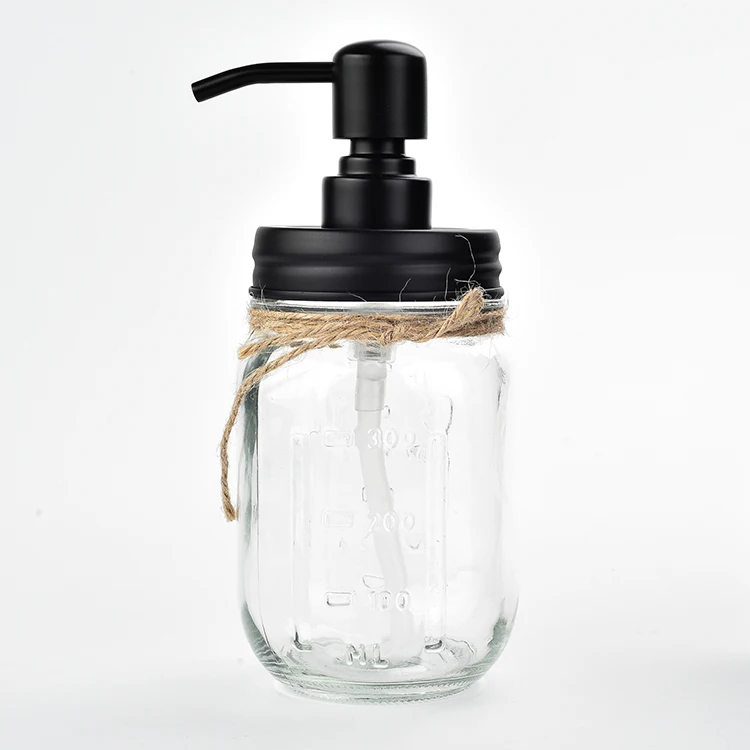 Amazon Hot Sale Glass Mason Jar Bathroom Accessory Set