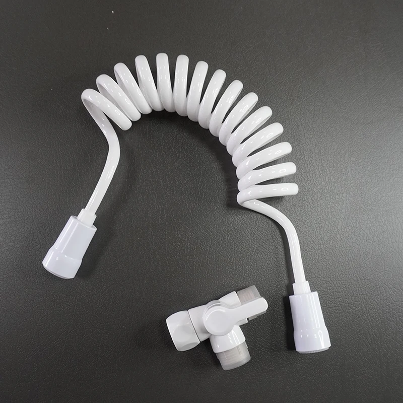 Factory WholesalePVC Telephone Line Telescopic Spring Flexible Shower Hose for Water Plumbing Toilet Bidet Sprayer