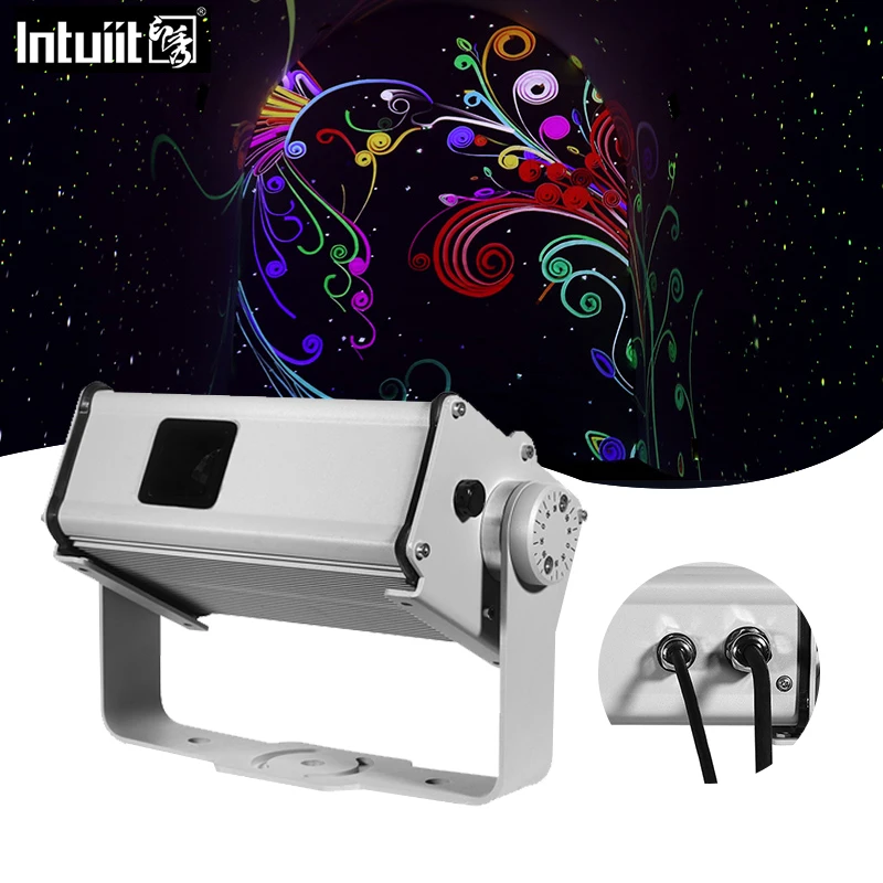 Outdoor IP65 Waterproof of Rotating Advertising Custom Interactive Laser Logo Light Floor Projector 13W